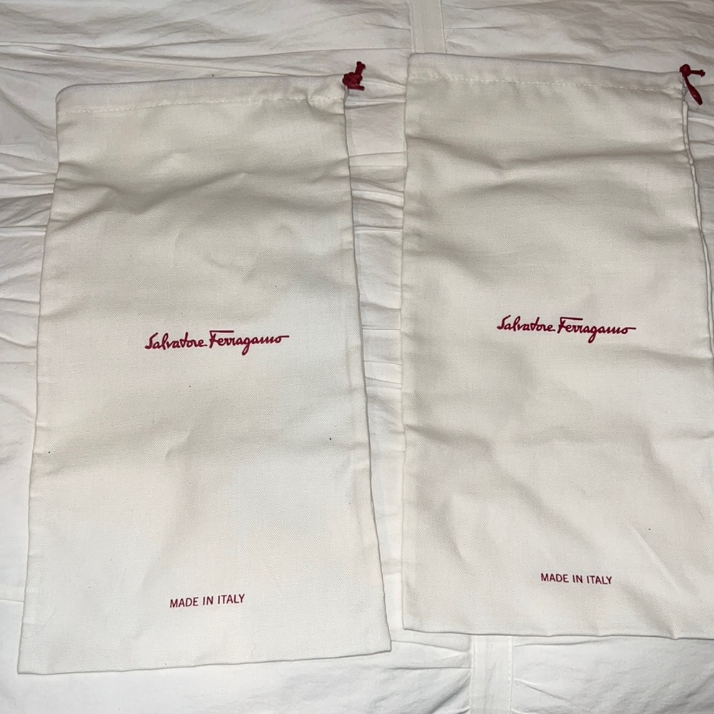 SALVATORE FERRAGAMO BRAND NEW THICK AMAZING QUALITY DUSTBAGS WITH SIGNATURE RED